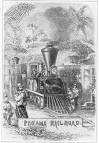 Modelo del primer tren transístmico inaugurado en 1855.