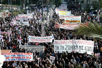 Protestas en Grecia